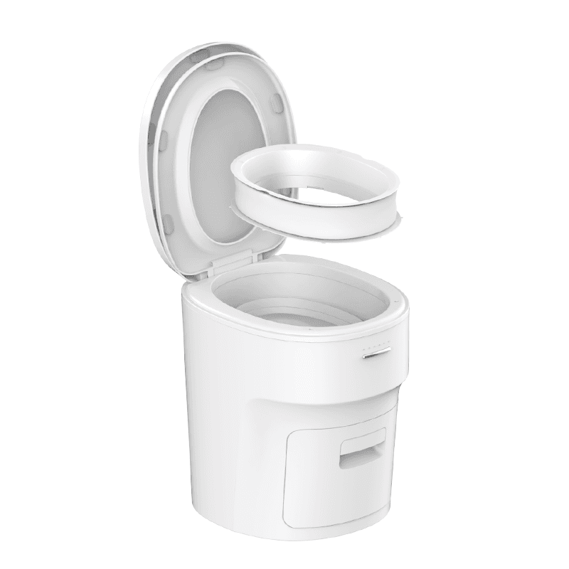 NordLet Pro med öppet lock och påsrulle